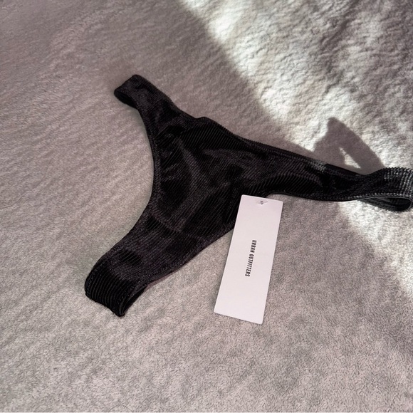 Urban outfitters Black ribbed panty thong - Picture 2 of 6